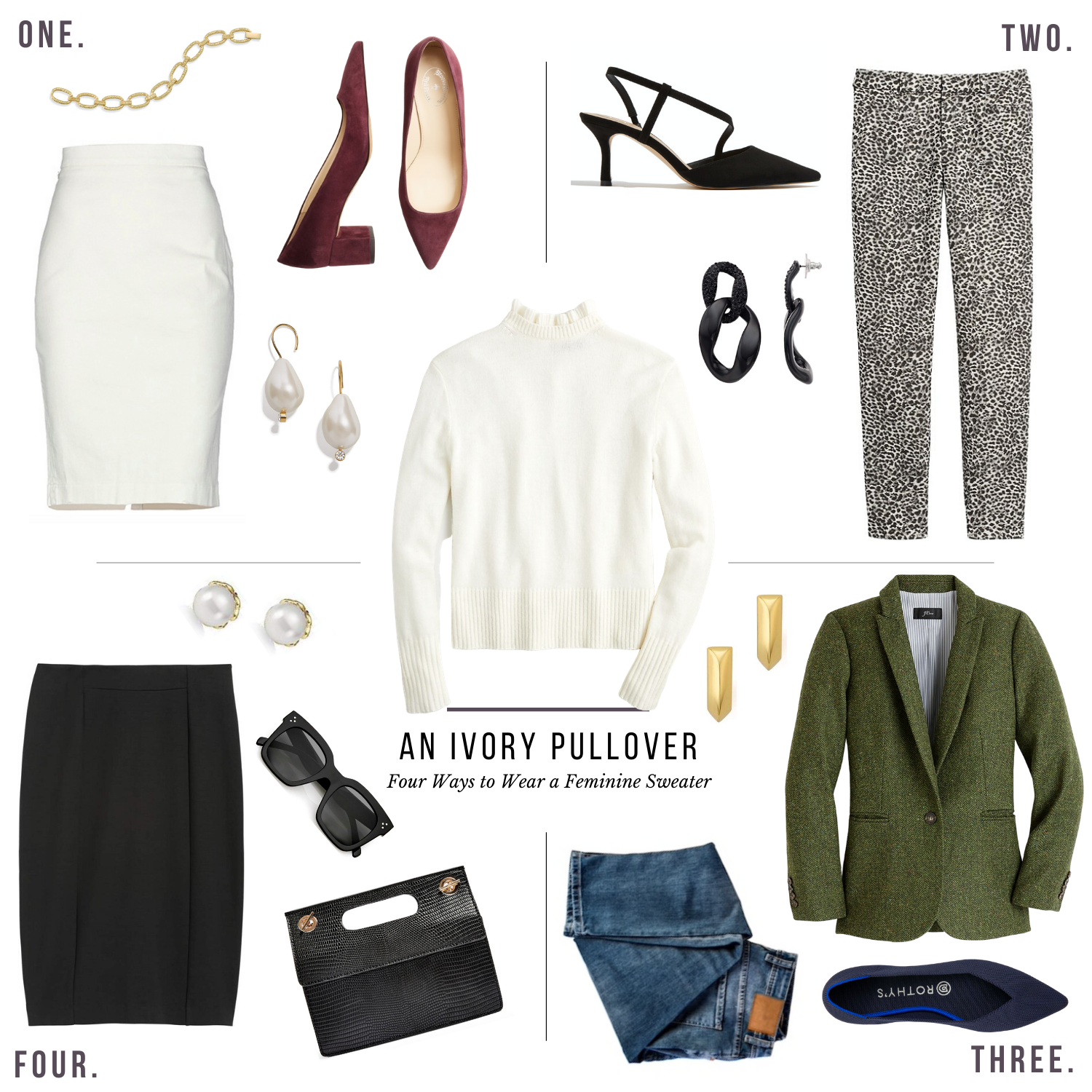 Four Ways: An Ivory Sweater | Capitol Hill Style
