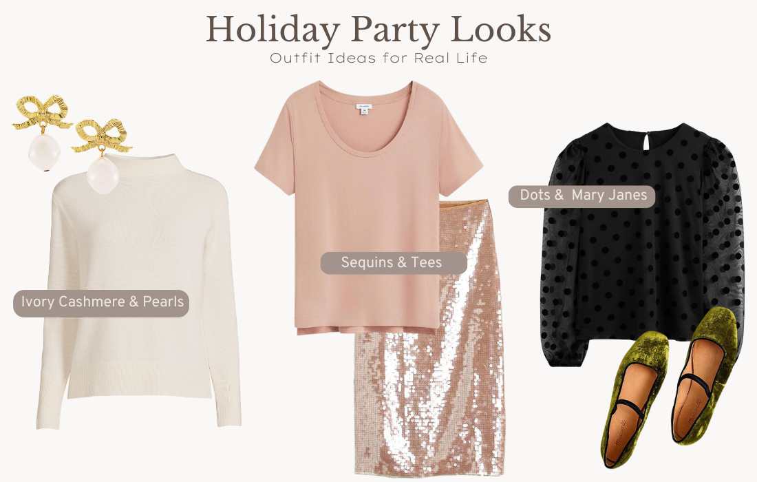 6 Easy Christmas Party and Holiday Party Outfits